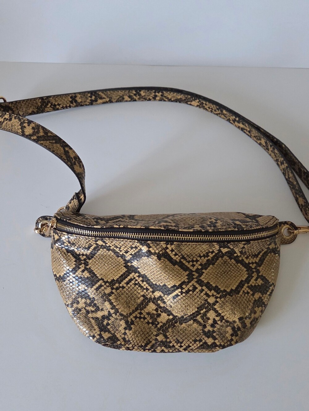 Python-Print Crossbody/Belt Bag
